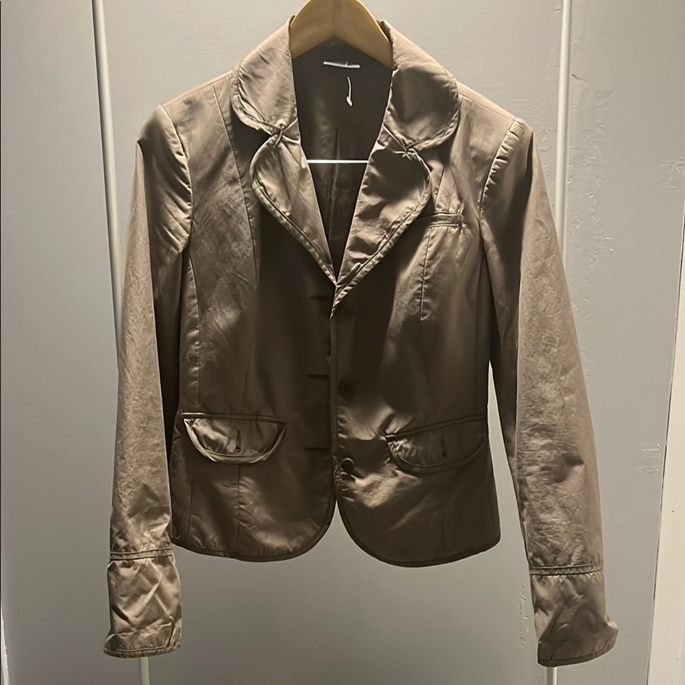 Mexx Brown Blazer with Structured Silhouette and Sophisticated Finish NWOT $45